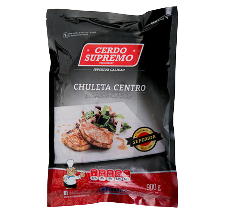 Chuleta Centro Congelada 900gr